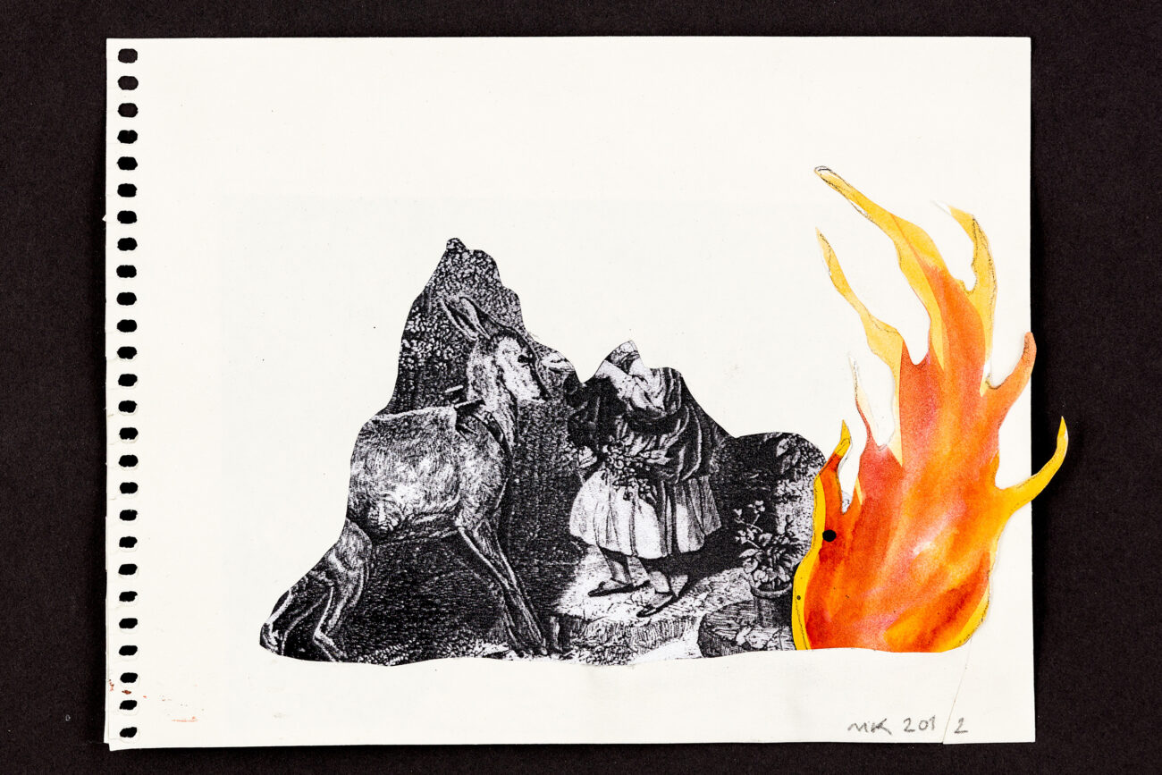 The Flame, collage - Mari Kretz