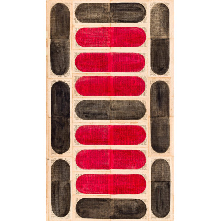 Black & Red Collage No 1-4